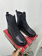 Зимові черевики жіночі MeegoComfort 25A20561-3 BLACK чорні шкіряні, фото 5