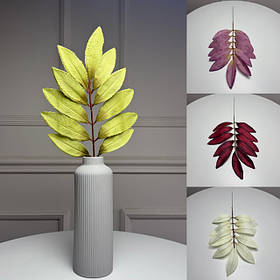 Штучна гілка лавровий лист, 45 см, 12 шт./пач.