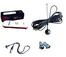 4G інтернет комплект автомобільний USB Wi-Fi модем Olax U90H-M з антеною на магніті 7 дБ, антенним адаптером CRC9