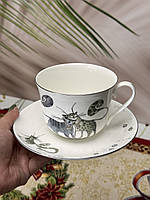 Чашка з блюдцем Веселі коти 470 мл 264-531