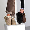 Модні зимові кросівки уггі натуральна замша колір Латте, фото 10
