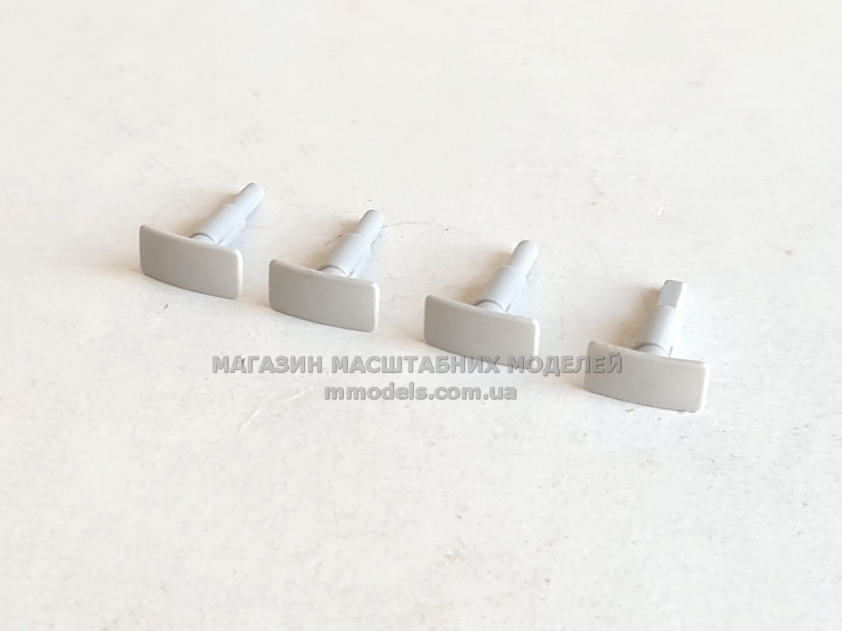 Буфер комплект 4 шт, для моделi тепловоза серии ЧМЭ3, масштабу H0, 1:87, фото 1