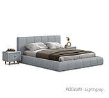 Ліжко Podium 180*200см Light Grey з механізмом та м'яким узголівьям, фото 7