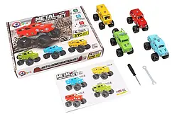 Конструктор металевий 9956 ТЕХНОК Авто 4в1 370 деталей Виготовлено в Україні