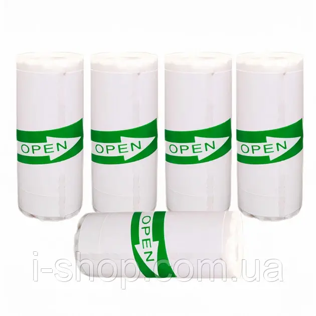 Набір термопаперу самоклеючого для портативного міні принтеру стрічки для принтера в рулонах Білий 57 мм 5 шт, фото 1