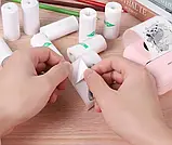 Набір термопаперу самоклеючого для портативного міні принтеру стрічки для принтера в рулонах Білий 57 мм 5 шт, фото 4