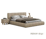 Ліжко Podium 160*200см Lounge Beige з механізмом та м'яким узголівьям, фото 7