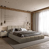 Ліжко Podium 160*200см Lounge Beige з механізмом та м'яким узголівьям, фото 6