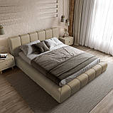 Ліжко Podium 180*200см Lounge Beige з механізмом та м'яким узголівьям, фото 4