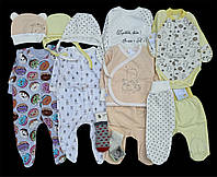 Красивый набор одежды для новорожденных деток, качественная одежда для младенцев, подарок в роддом, осень, зима, рост 56 см