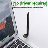 USB Wi-Fi адаптер 150 Мбіт/с для ПК, ноутбука | Бездротовий мережевий адаптер 2.4 ГГц USB 2.0, фото 4