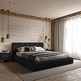 Ліжко Podium 160*200см Lounge Black з механізмом та м'яким узголівьям, фото 4