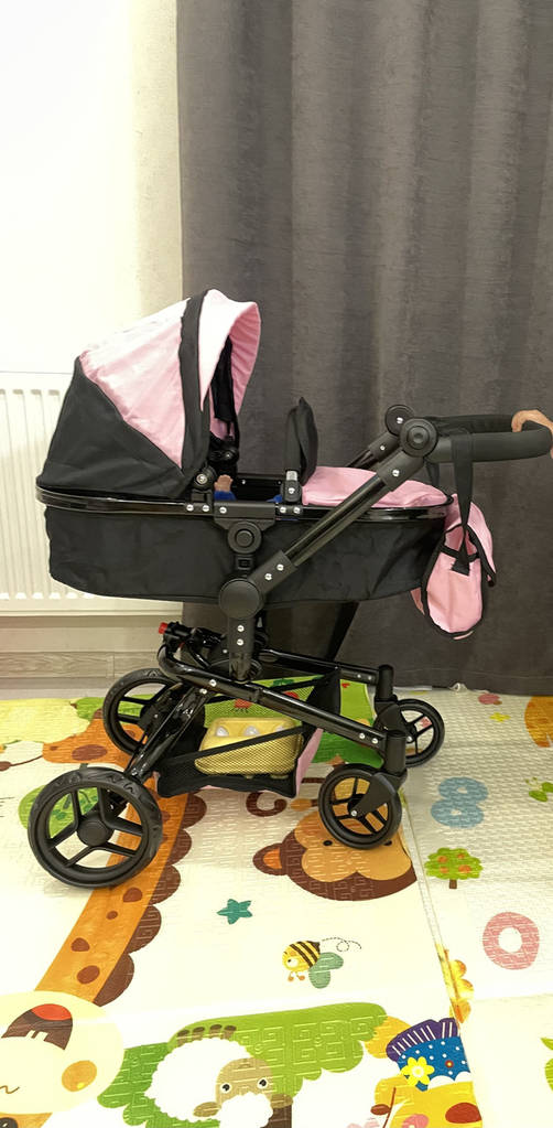 Коляска для ляльки 2в1 Carrello Fortuna 9695 PINK Рожева - фото покупців 1