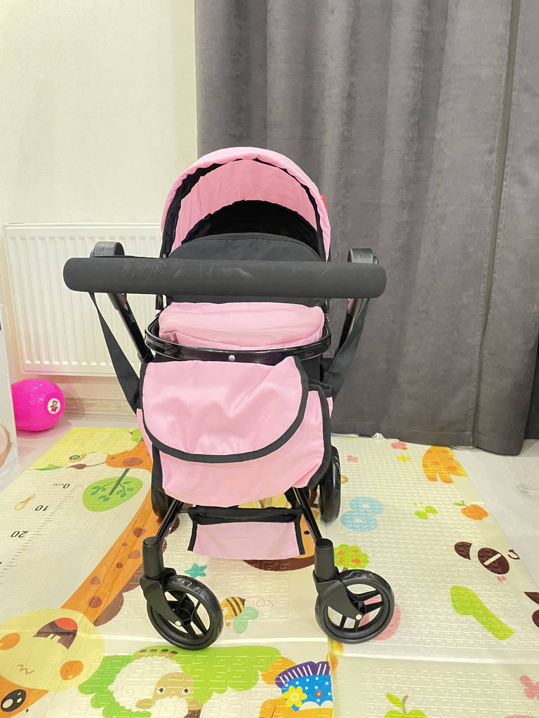 Коляска для ляльки 2в1 Carrello Fortuna 9695 PINK Рожева - фото покупців 2