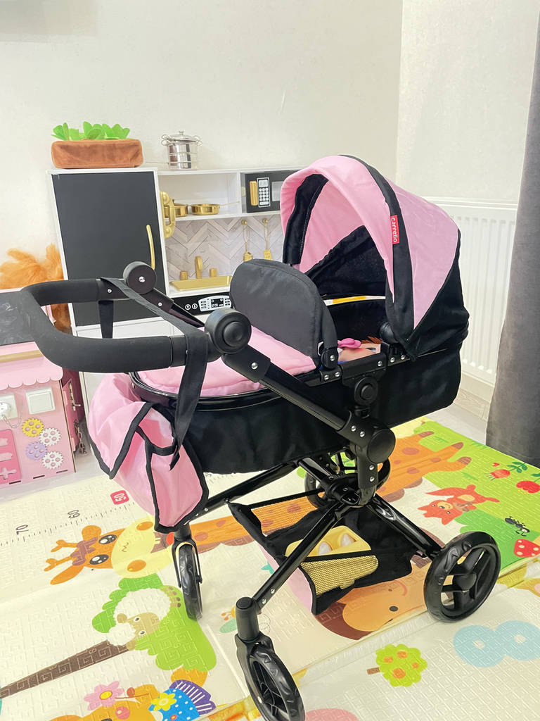 Коляска для ляльки 2в1 Carrello Fortuna 9695 PINK Рожева - фото покупців 3