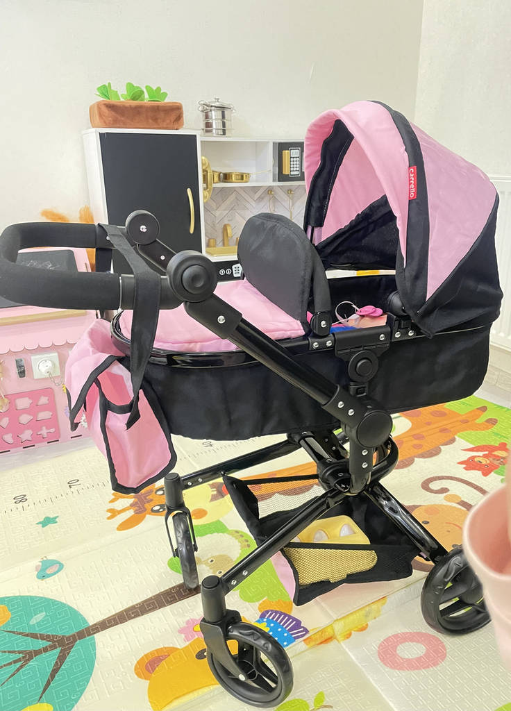 Коляска для ляльки 2в1 Carrello Fortuna 9695 PINK Рожева - фото покупців 4
