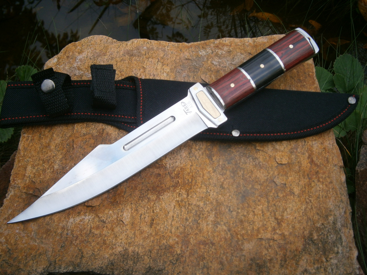 Ніж фултанг для туризму полювання та риболовлі Columbia Рremium A-16 в чохлі 30 см, фото 1