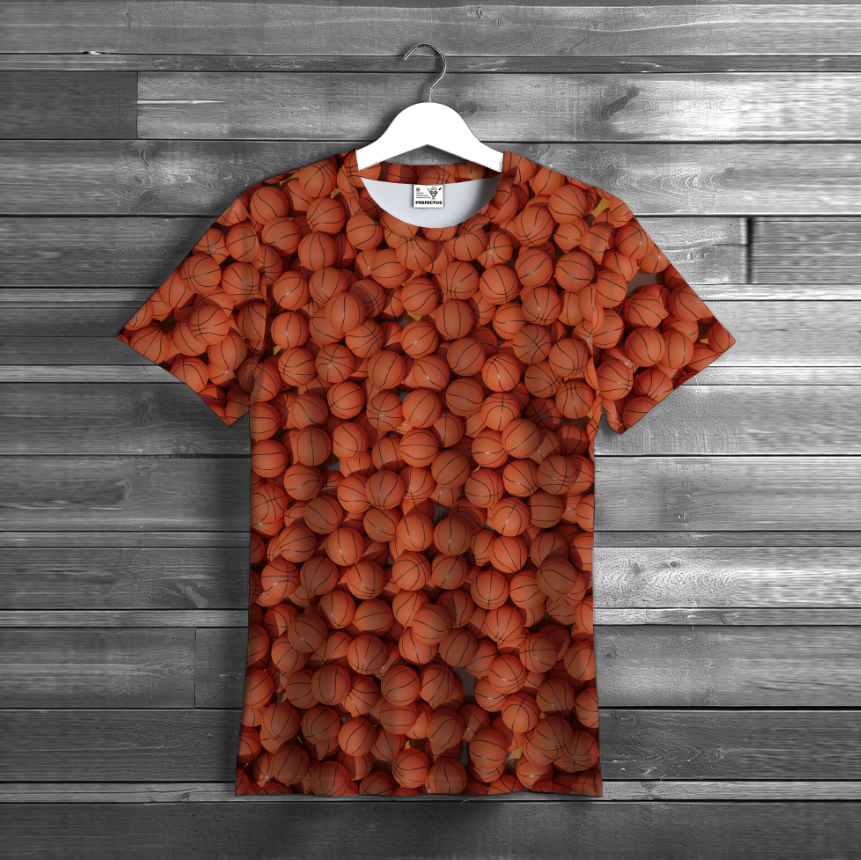 Футболка Баскетбольні м'ячі спорт баскетбол ВСІ розміри унісекс 3D принт, фото 1