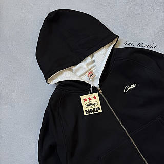 Зип худи Corteiz HMP V2 Hoodie Zip Black Кофта Кортез Чёрная, цена