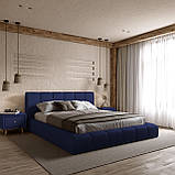 Ліжко Podium 180*200см Lounge Blue з механізмом та м'яким узголівьям, фото 6