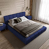 Ліжко Podium 180*200см Lounge Blue з механізмом та м'яким узголівьям, фото 5