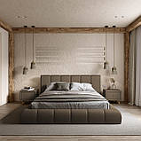 Ліжко Podium 160*200см Lounge Cappucino з механізмом та м'яким узголівьям, фото 5