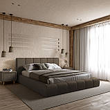 Ліжко Podium 180*200см Lounge Cappucino з механізмом та м'яким узголівьям, фото 6