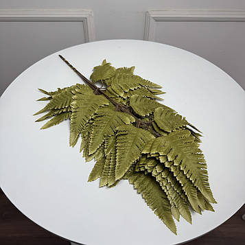 Штучна гілка папороті оливкова , 55 см , 12 шт/уп