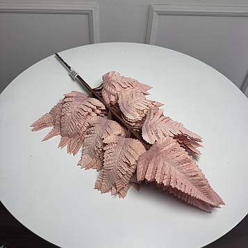 Штучна гілка папороті пастельна , 55 см , 12 шт/уп