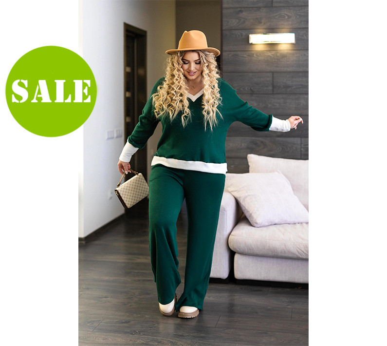 Прогуляковий жіночий костюм із ангори "Season"| Батал| Розпродаж моделі, фото 1