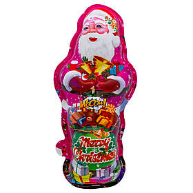 Фігурка пластикова з цукерками та сюрпризом для дівчинки та хлопчика Новорічний Санта 60г