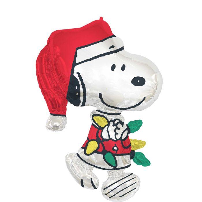 Аnagram 34" Санта Снупі Santa Snoopy. Куля фольгована новорічна — В УП, фото 1