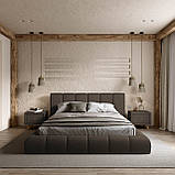 Ліжко Podium 180*200см Lounge Chocolate з механізмом та м'яким узголівьям, фото 5