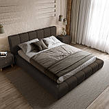 Ліжко Podium 180*200см Lounge Chocolate з механізмом та м'яким узголівьям, фото 4
