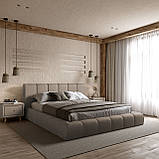 Ліжко Podium 160*200см Lounge Cocoa з механізмом та м'яким узголівьям, фото 6