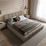 Ліжко Podium 160*200см Lounge Cocoa з механізмом та м'яким узголівьям, фото 4