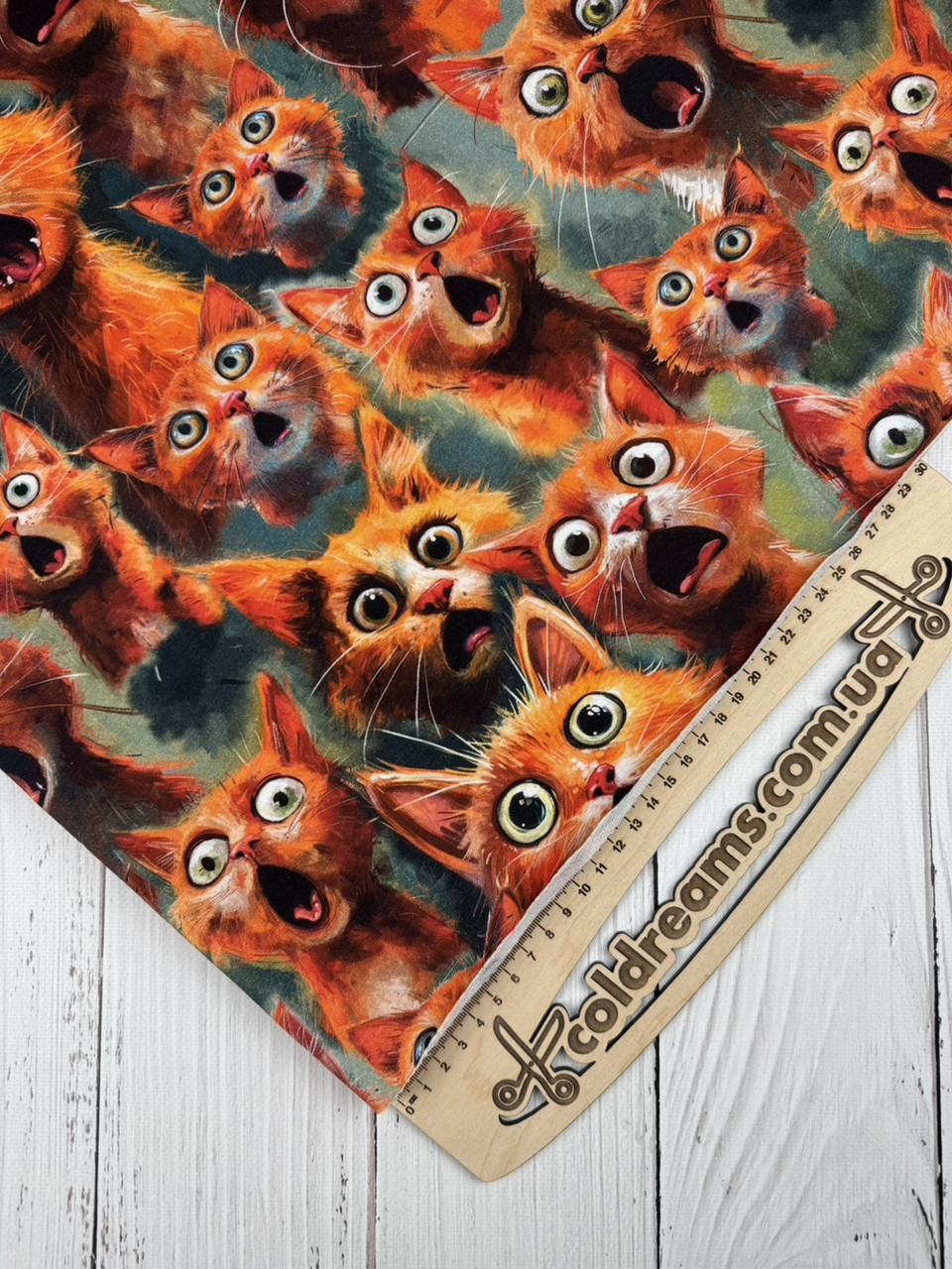 Футер двонитка "Котострофа "- 180см. (Діджитал) 1 м