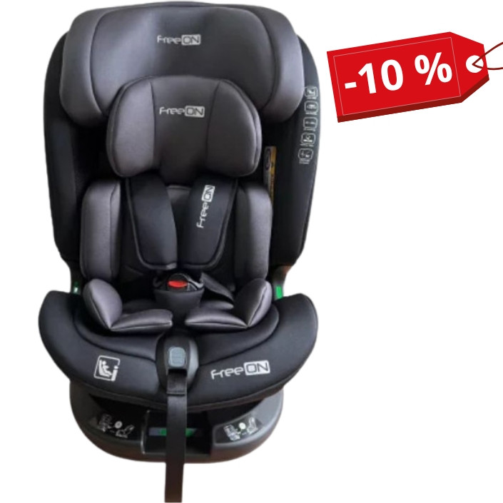 Автокрісло FreeON Epic, поворотність 360°, iSize 40-150 см, dark grey, фото 1