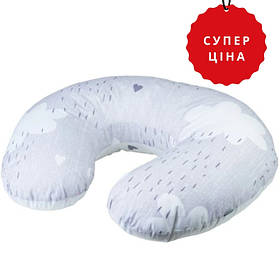 Подушка Bubaba by FreeON Hearts and Clouds 70х60 см, grey