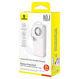 Зовнішній акумулятор Baseus Free2Pull Power Bank with Retractable Cable 20000mAh 65W Lunar gray (Сірий), фото 2