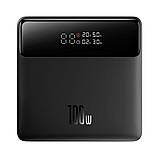 Зовнішній акумулятор Baseus Blade Power Digital Display Fast Charging Power Bank  HD Edition 20000mAh 100W Black (Чорний), фото 4