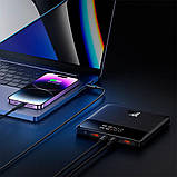 Зовнішній акумулятор Baseus Blade Power Digital Display Fast Charging Power Bank  HD Edition 20000mAh 100W Black (Чорний), фото 9