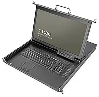 KVM-консоль, VGA Digitus DS-72220-2US, Миша, Клавіатура, 1920 x 1080 пікселів, Кількість перемиканих ПК: 8