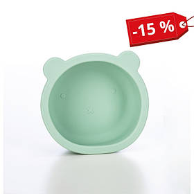 Силіконова миска дитяча FreeOn  Lion, м`ятний