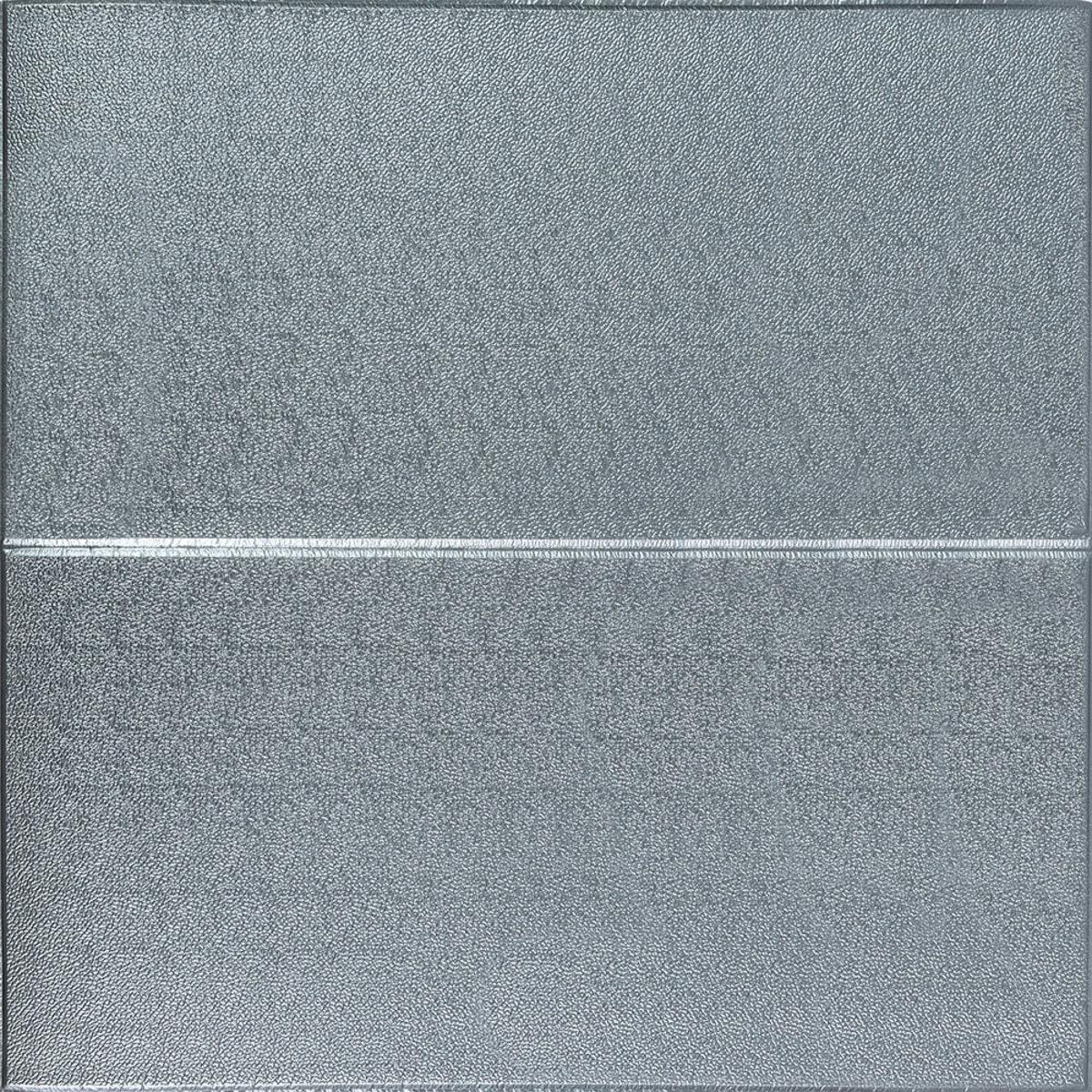 Панель 3D 700х700х4мм Срібний квадрат SW-00003257