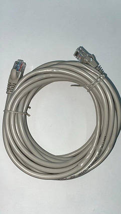 Мережевий кабель UTP Patch Cord CAT5e (5 м, сірий), фото 1
