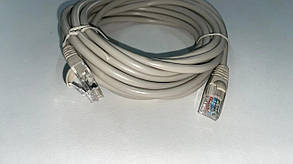 Мережевий кабель UTP Patch Cord CAT5e (5 м, сірий), фото 2