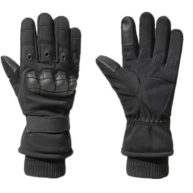 Рукавички зимові Protect Armor Caoutch BLACK, фото 1