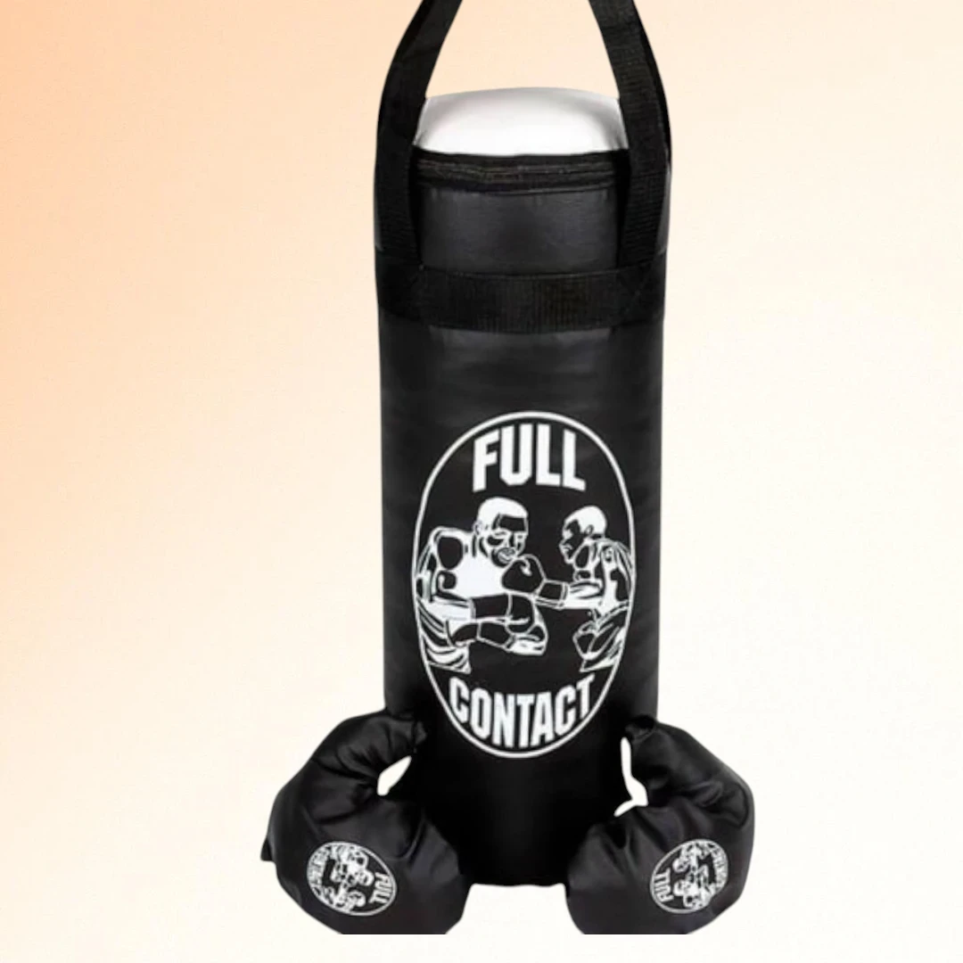 Груша боксерська Велика + рукавички BB_850257 Full contact, висота-55 см, Чорний, фото 1