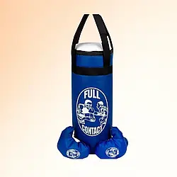 Груша боксерська Велика + рукавички BB_850257 Full contact, висота-55 см, Синій